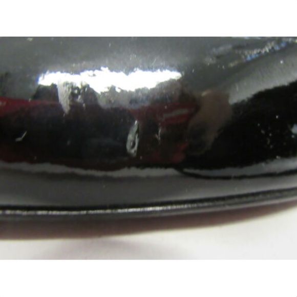 GIORGIO ARMANI Black Patent Leather hells sz 40 - Picture 7 of 8